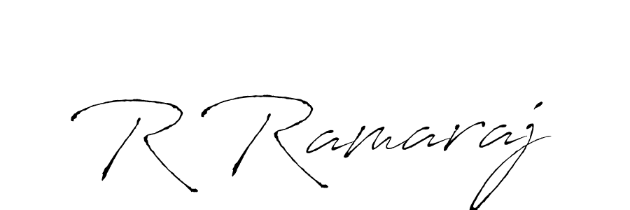 if you are searching for the best signature style for your name R Ramaraj. so please give up your signature search. here we have designed multiple signature styles  using Antro_Vectra. R Ramaraj signature style 6 images and pictures png