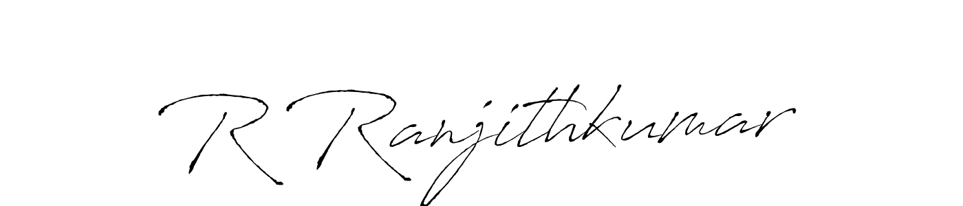 It looks lik you need a new signature style for name R Ranjithkumar. Design unique handwritten (Antro_Vectra) signature with our free signature maker in just a few clicks. R Ranjithkumar signature style 6 images and pictures png