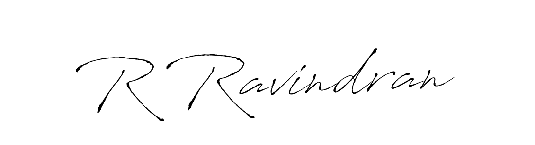 The best way (Antro_Vectra) to make a short signature is to pick only two or three words in your name. The name R Ravindran include a total of six letters. For converting this name. R Ravindran signature style 6 images and pictures png