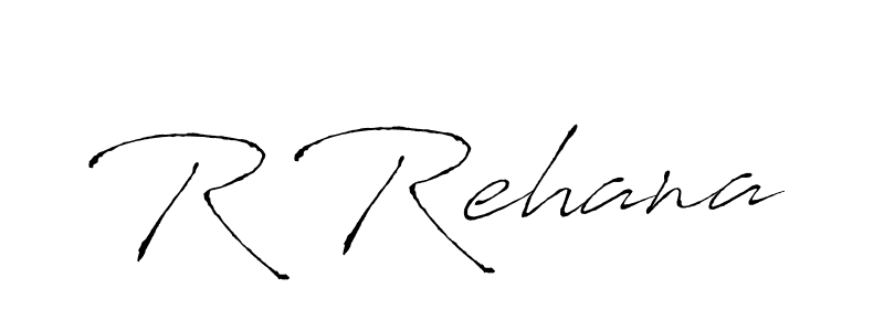 How to make R Rehana signature? Antro_Vectra is a professional autograph style. Create handwritten signature for R Rehana name. R Rehana signature style 6 images and pictures png