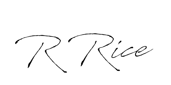 Also You can easily find your signature by using the search form. We will create R Rice name handwritten signature images for you free of cost using Antro_Vectra sign style. R Rice signature style 6 images and pictures png