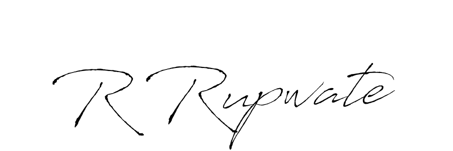 Use a signature maker to create a handwritten signature online. With this signature software, you can design (Antro_Vectra) your own signature for name R Rupwate. R Rupwate signature style 6 images and pictures png