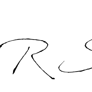 How to make R S signature? Antro_Vectra is a professional autograph style. Create handwritten signature for R S name. R S signature style 6 images and pictures png