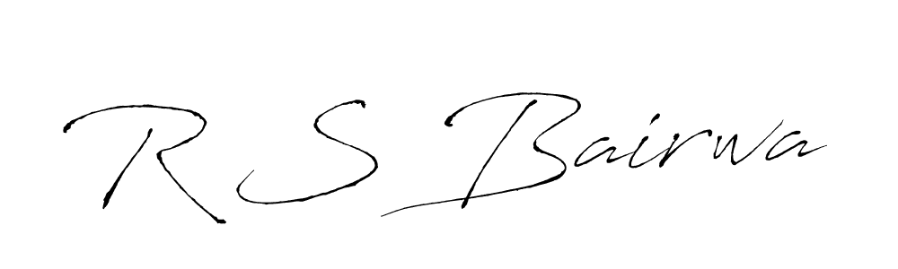 Make a beautiful signature design for name R S Bairwa. With this signature (Antro_Vectra) style, you can create a handwritten signature for free. R S Bairwa signature style 6 images and pictures png