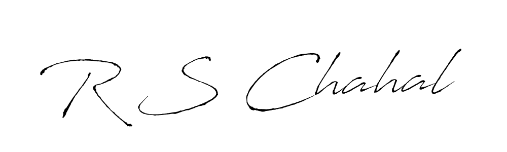 How to make R S Chahal signature? Antro_Vectra is a professional autograph style. Create handwritten signature for R S Chahal name. R S Chahal signature style 6 images and pictures png