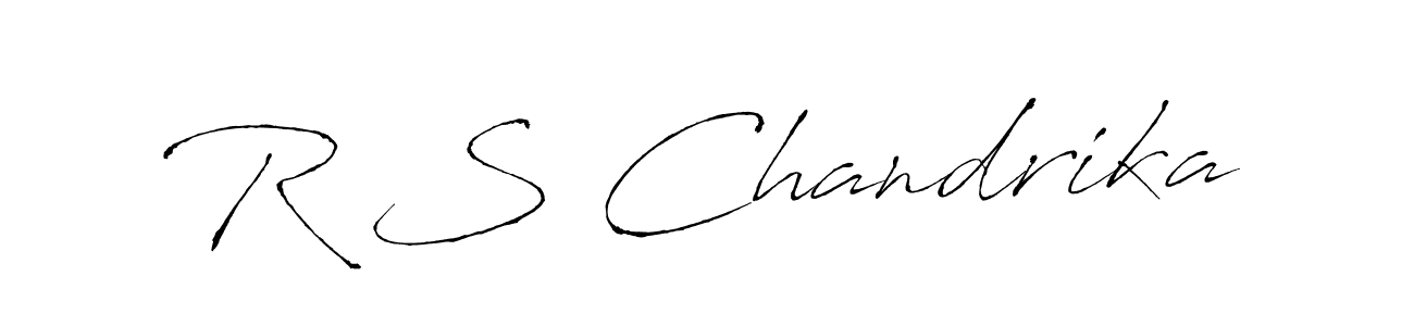 This is the best signature style for the R S Chandrika name. Also you like these signature font (Antro_Vectra). Mix name signature. R S Chandrika signature style 6 images and pictures png