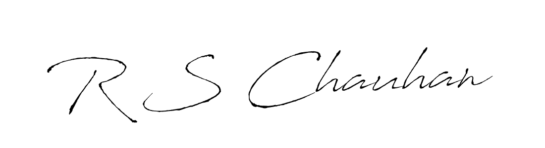 R S Chauhan stylish signature style. Best Handwritten Sign (Antro_Vectra) for my name. Handwritten Signature Collection Ideas for my name R S Chauhan. R S Chauhan signature style 6 images and pictures png