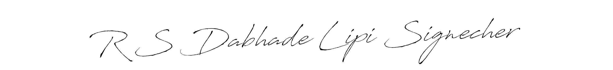 How to make R S Dabhade Lipi Signecher signature? Antro_Vectra is a professional autograph style. Create handwritten signature for R S Dabhade Lipi Signecher name. R S Dabhade Lipi Signecher signature style 6 images and pictures png