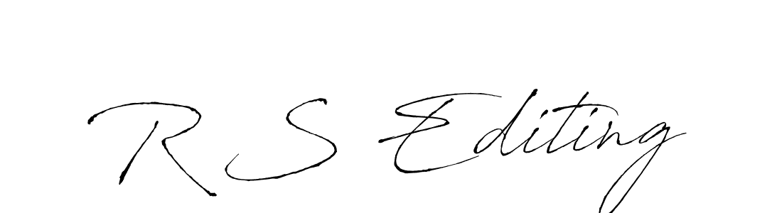 if you are searching for the best signature style for your name R S Editing. so please give up your signature search. here we have designed multiple signature styles  using Antro_Vectra. R S Editing signature style 6 images and pictures png