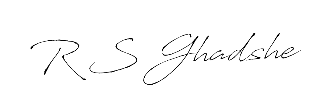 Best and Professional Signature Style for R S Ghadshe. Antro_Vectra Best Signature Style Collection. R S Ghadshe signature style 6 images and pictures png