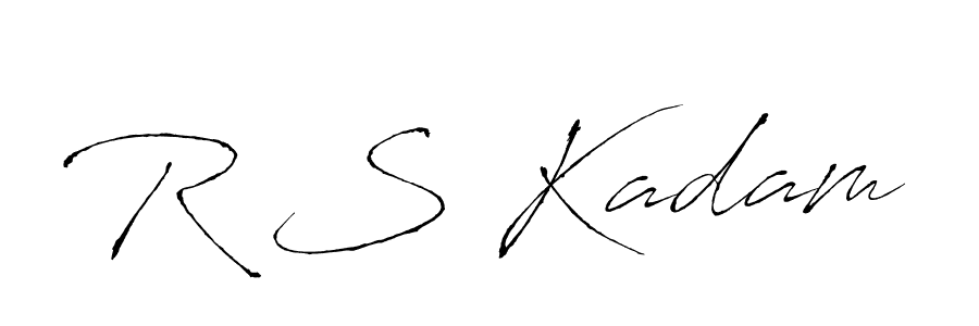 You should practise on your own different ways (Antro_Vectra) to write your name (R S Kadam) in signature. don't let someone else do it for you. R S Kadam signature style 6 images and pictures png