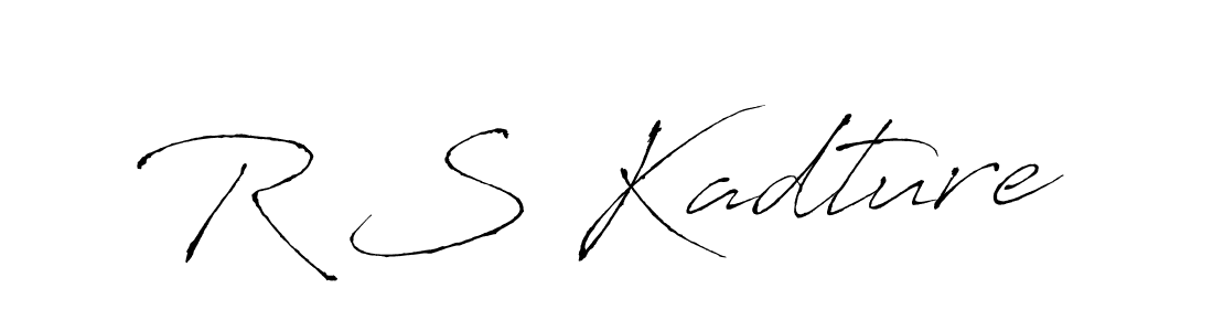 R S Kadture stylish signature style. Best Handwritten Sign (Antro_Vectra) for my name. Handwritten Signature Collection Ideas for my name R S Kadture. R S Kadture signature style 6 images and pictures png