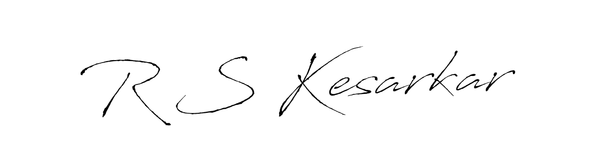 You should practise on your own different ways (Antro_Vectra) to write your name (R S Kesarkar) in signature. don't let someone else do it for you. R S Kesarkar signature style 6 images and pictures png