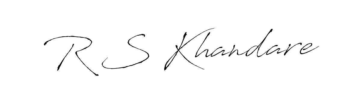 Also we have R S Khandare name is the best signature style. Create professional handwritten signature collection using Antro_Vectra autograph style. R S Khandare signature style 6 images and pictures png