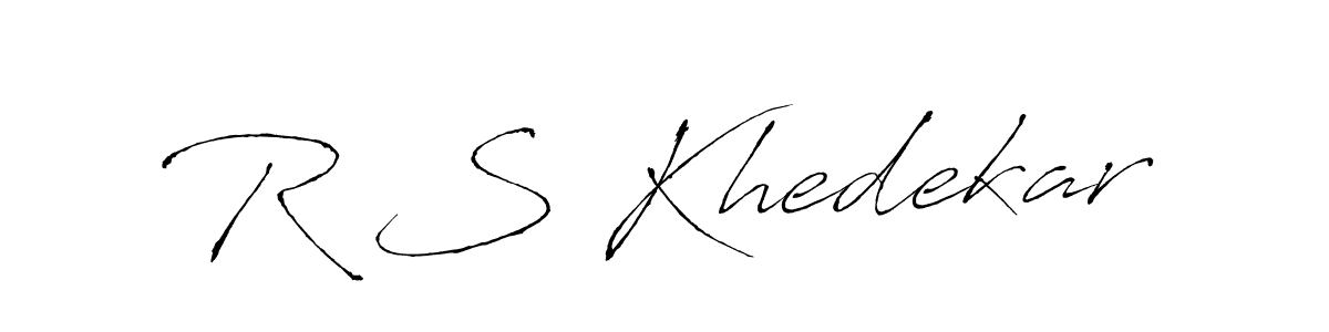 Use a signature maker to create a handwritten signature online. With this signature software, you can design (Antro_Vectra) your own signature for name R S Khedekar. R S Khedekar signature style 6 images and pictures png