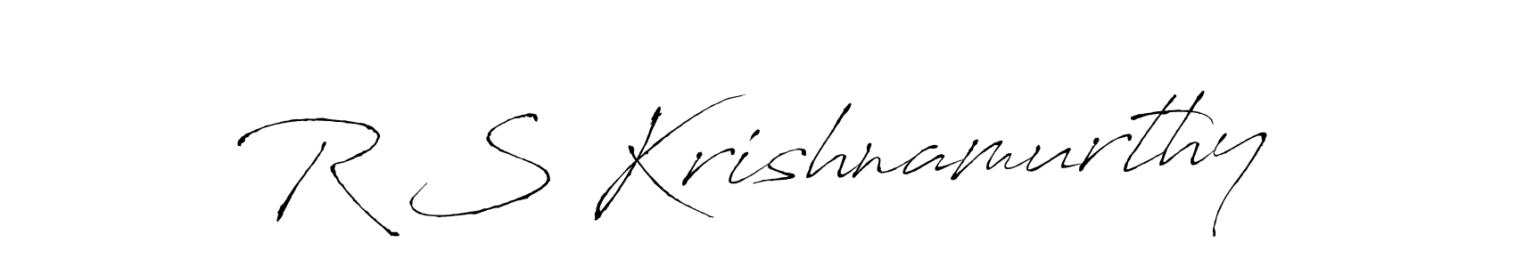 R S Krishnamurthy stylish signature style. Best Handwritten Sign (Antro_Vectra) for my name. Handwritten Signature Collection Ideas for my name R S Krishnamurthy. R S Krishnamurthy signature style 6 images and pictures png