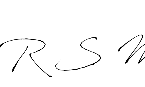 Also You can easily find your signature by using the search form. We will create R S M name handwritten signature images for you free of cost using Antro_Vectra sign style. R S M signature style 6 images and pictures png