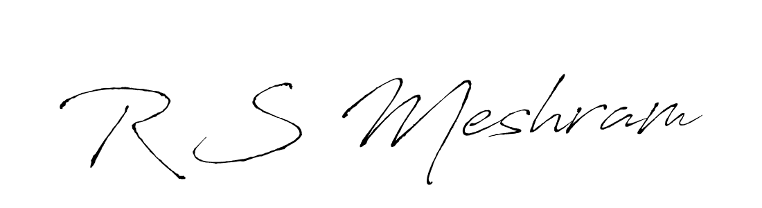 You should practise on your own different ways (Antro_Vectra) to write your name (R S Meshram) in signature. don't let someone else do it for you. R S Meshram signature style 6 images and pictures png
