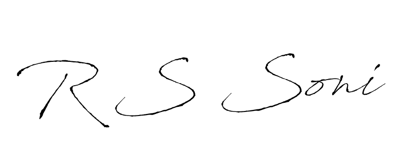 Make a beautiful signature design for name R S Soni. Use this online signature maker to create a handwritten signature for free. R S Soni signature style 6 images and pictures png