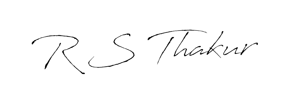 R S Thakur stylish signature style. Best Handwritten Sign (Antro_Vectra) for my name. Handwritten Signature Collection Ideas for my name R S Thakur. R S Thakur signature style 6 images and pictures png