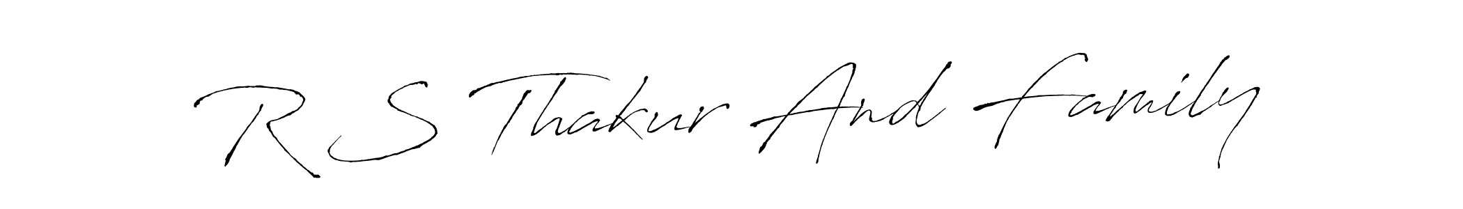 if you are searching for the best signature style for your name R S Thakur And Family. so please give up your signature search. here we have designed multiple signature styles  using Antro_Vectra. R S Thakur And Family signature style 6 images and pictures png