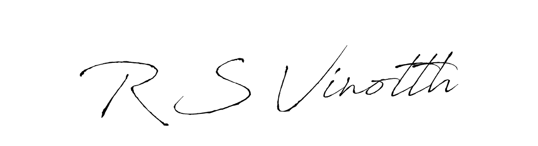Antro_Vectra is a professional signature style that is perfect for those who want to add a touch of class to their signature. It is also a great choice for those who want to make their signature more unique. Get R S Vinotth name to fancy signature for free. R S Vinotth signature style 6 images and pictures png