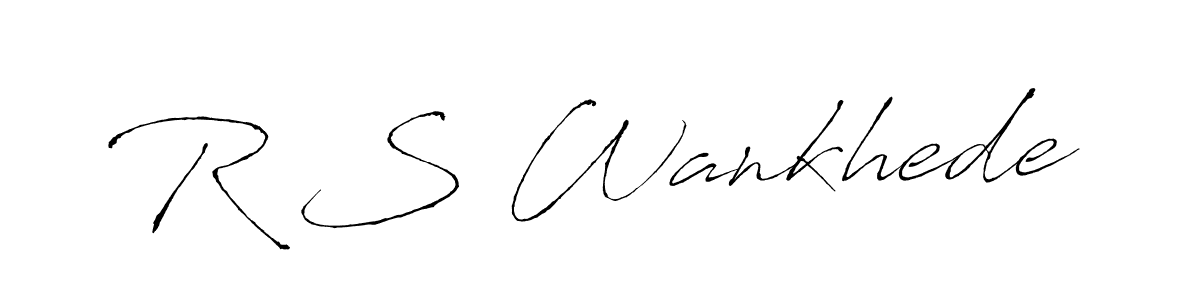 You should practise on your own different ways (Antro_Vectra) to write your name (R S Wankhede) in signature. don't let someone else do it for you. R S Wankhede signature style 6 images and pictures png