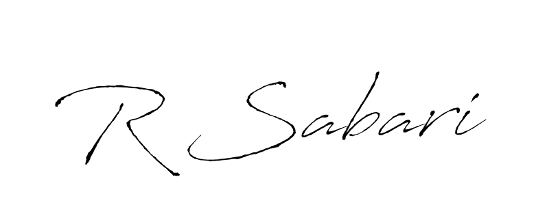 R Sabari stylish signature style. Best Handwritten Sign (Antro_Vectra) for my name. Handwritten Signature Collection Ideas for my name R Sabari. R Sabari signature style 6 images and pictures png