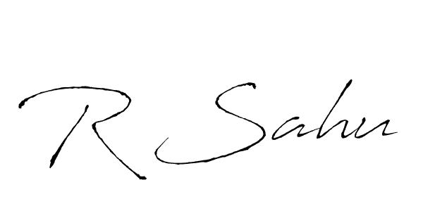 Create a beautiful signature design for name R Sahu. With this signature (Antro_Vectra) fonts, you can make a handwritten signature for free. R Sahu signature style 6 images and pictures png