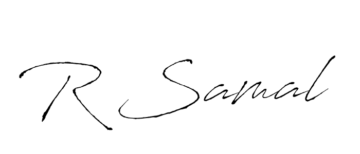 Also we have R Samal name is the best signature style. Create professional handwritten signature collection using Antro_Vectra autograph style. R Samal signature style 6 images and pictures png