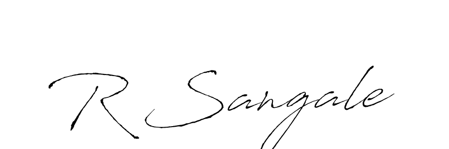 Use a signature maker to create a handwritten signature online. With this signature software, you can design (Antro_Vectra) your own signature for name R Sangale. R Sangale signature style 6 images and pictures png