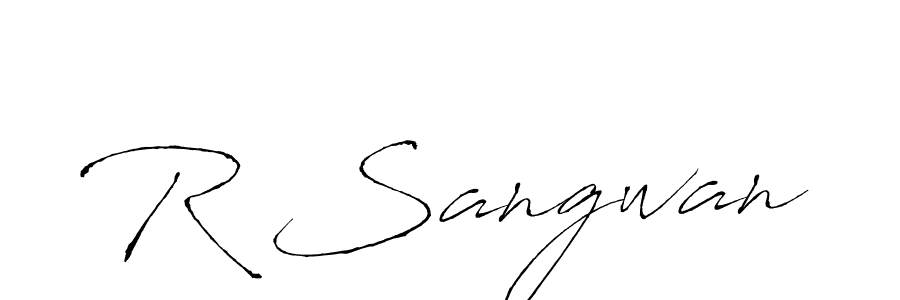 Also You can easily find your signature by using the search form. We will create R Sangwan name handwritten signature images for you free of cost using Antro_Vectra sign style. R Sangwan signature style 6 images and pictures png