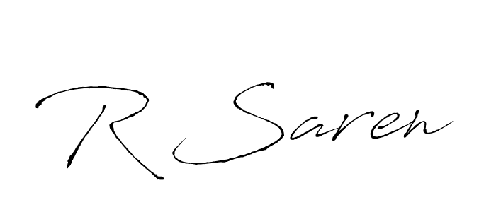 How to make R Saren signature? Antro_Vectra is a professional autograph style. Create handwritten signature for R Saren name. R Saren signature style 6 images and pictures png