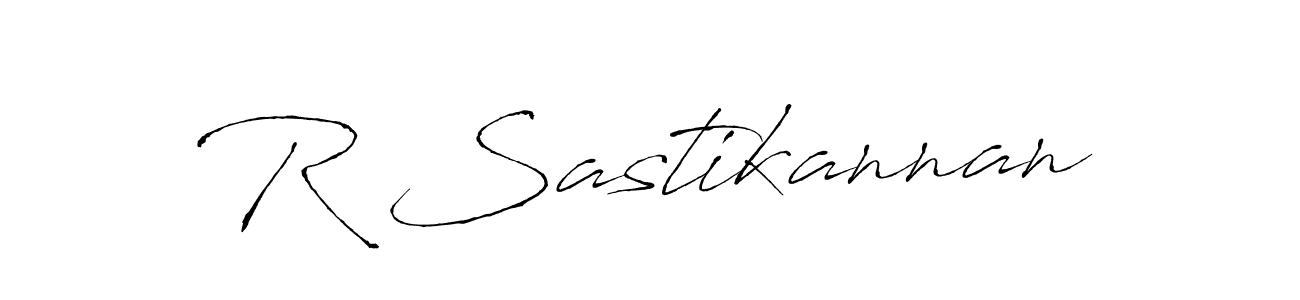 How to make R Sastikannan signature? Antro_Vectra is a professional autograph style. Create handwritten signature for R Sastikannan name. R Sastikannan signature style 6 images and pictures png