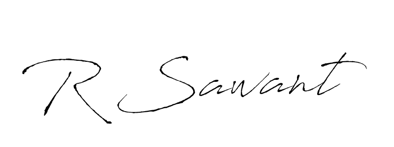 Create a beautiful signature design for name R Sawant. With this signature (Antro_Vectra) fonts, you can make a handwritten signature for free. R Sawant signature style 6 images and pictures png