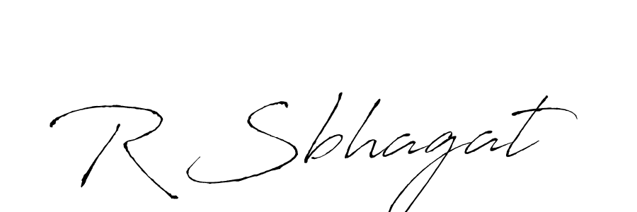 Design your own signature with our free online signature maker. With this signature software, you can create a handwritten (Antro_Vectra) signature for name R Sbhagat. R Sbhagat signature style 6 images and pictures png