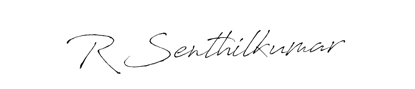 Similarly Antro_Vectra is the best handwritten signature design. Signature creator online .You can use it as an online autograph creator for name R Senthilkumar. R Senthilkumar signature style 6 images and pictures png