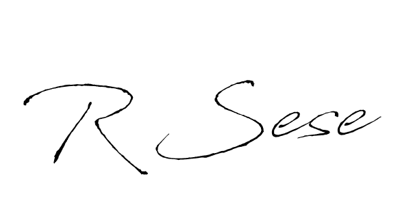 Design your own signature with our free online signature maker. With this signature software, you can create a handwritten (Antro_Vectra) signature for name R Sese. R Sese signature style 6 images and pictures png