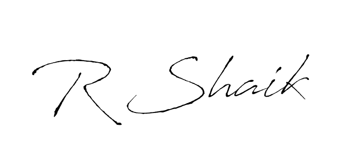 It looks lik you need a new signature style for name R Shaik. Design unique handwritten (Antro_Vectra) signature with our free signature maker in just a few clicks. R Shaik signature style 6 images and pictures png