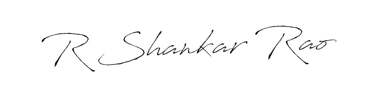 Design your own signature with our free online signature maker. With this signature software, you can create a handwritten (Antro_Vectra) signature for name R Shankar Rao. R Shankar Rao signature style 6 images and pictures png