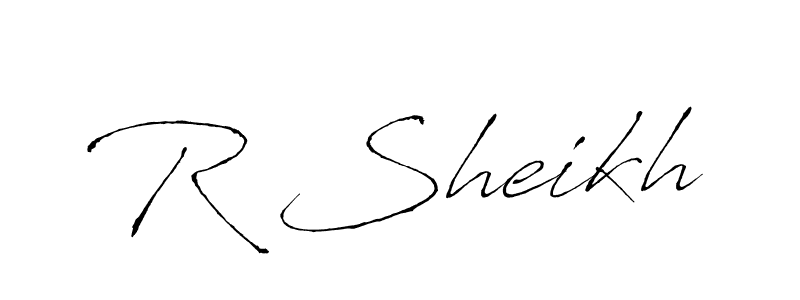Similarly Antro_Vectra is the best handwritten signature design. Signature creator online .You can use it as an online autograph creator for name R Sheikh. R Sheikh signature style 6 images and pictures png