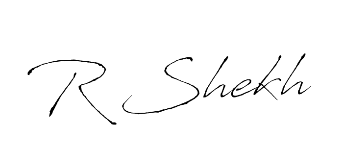 How to make R Shekh signature? Antro_Vectra is a professional autograph style. Create handwritten signature for R Shekh name. R Shekh signature style 6 images and pictures png