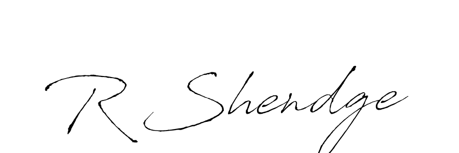 R Shendge stylish signature style. Best Handwritten Sign (Antro_Vectra) for my name. Handwritten Signature Collection Ideas for my name R Shendge. R Shendge signature style 6 images and pictures png