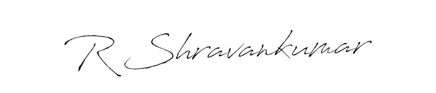 How to make R Shravankumar signature? Antro_Vectra is a professional autograph style. Create handwritten signature for R Shravankumar name. R Shravankumar signature style 6 images and pictures png