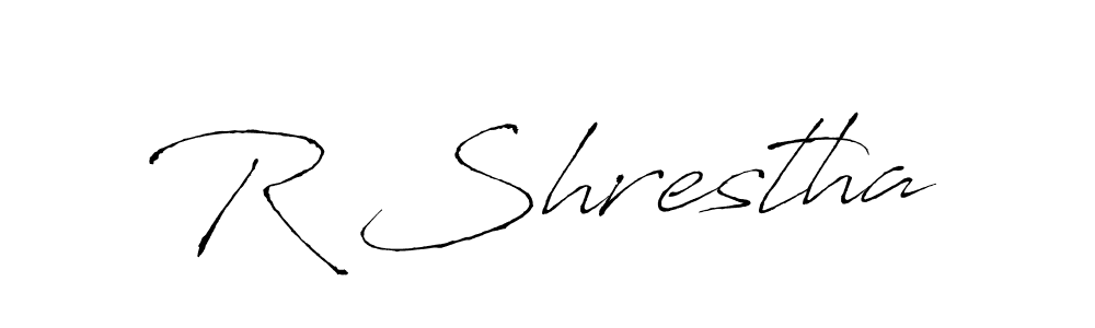 The best way (Antro_Vectra) to make a short signature is to pick only two or three words in your name. The name R Shrestha include a total of six letters. For converting this name. R Shrestha signature style 6 images and pictures png