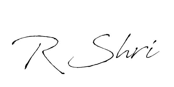 How to make R Shri signature? Antro_Vectra is a professional autograph style. Create handwritten signature for R Shri name. R Shri signature style 6 images and pictures png