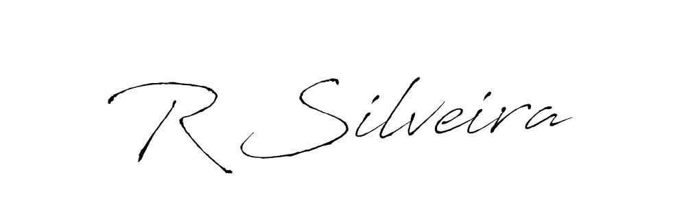 You can use this online signature creator to create a handwritten signature for the name R Silveira. This is the best online autograph maker. R Silveira signature style 6 images and pictures png