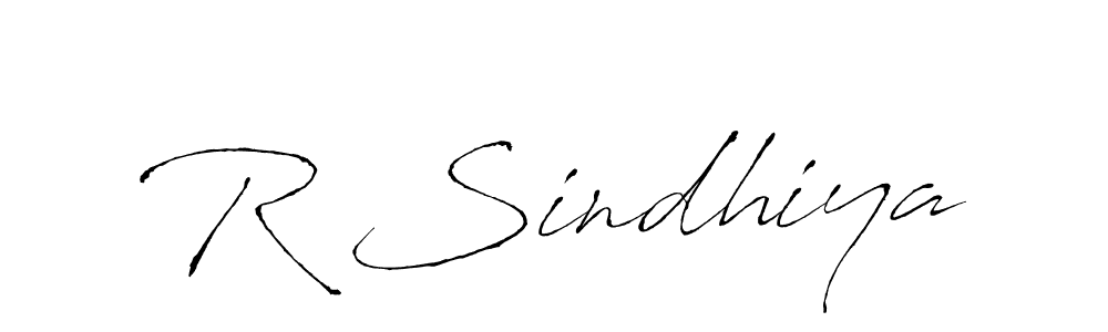 Create a beautiful signature design for name R Sindhiya. With this signature (Antro_Vectra) fonts, you can make a handwritten signature for free. R Sindhiya signature style 6 images and pictures png
