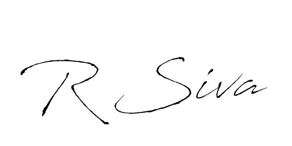 Create a beautiful signature design for name R Siva. With this signature (Antro_Vectra) fonts, you can make a handwritten signature for free. R Siva signature style 6 images and pictures png