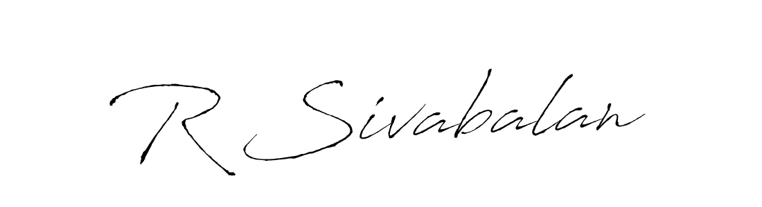 How to make R Sivabalan signature? Antro_Vectra is a professional autograph style. Create handwritten signature for R Sivabalan name. R Sivabalan signature style 6 images and pictures png